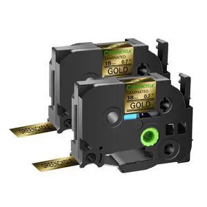 GREENCYCLE TZe-841 18mm 0.7 Laminated Gold Tape Compatible for Brother P-Touch Black on Gold TZ-841 TZe841 3/4 inch TZe TZ Tape for Ptouch PTD410 PTD400 PTD610BT PTD600, 2 Pack GREENCYCLE TZe-841 18mm 0.7 Laminated Gold Tape Compatible for Brother P-Touch Black on Gold TZ-841 TZe841 3/4 inch TZe TZ Tape for Ptouch PTD410 PTD400 PTD610BT PTD600, 2 Pack