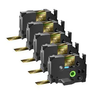 GREENCYCLE TZe-841 18mm 0.7 Laminated Gold Tape Compatible for Brother P-Touch Black on Gold TZ-841 TZe841 3/4 inch TZe TZ Tape for Ptouch PTD410 PTD400 PTD610BT PTD600, 5 Pack GREENCYCLE TZe-841 18mm 0.7 Laminated Gold Tape Compatible for Brother P-Touch Black on Gold TZ-841 TZe841 3/4 inch TZe TZ Tape for Ptouch PTD410 PTD400 PTD610BT PTD600, 5 Pack