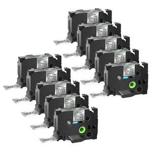 GREENCYCLE TZe-951 24mm 0.94 Laminated Silver Tape Compatible for Brother P-Touch Black on Silver TZ-951 TZe951 1 inch TZe TZ Tape for Ptouch PT-D600 PT-D610BT PT-P700 PT-P710BT, 20 Pack GREENCYCLE TZe-951 24mm 0.94 Laminated Silver Tape Compatible for Brother P-Touch Black on Silver TZ-951 TZe951 1 inch TZe TZ Tape for Ptouch PT-D600 PT-D610BT PT-P700 PT-P710BT, 20 Pack