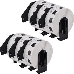 GREENCYCLE 6 Roll DK-1219 DK1219 Die-Cut Round Paper Labels Diameter 1/2" (0.47" Dia) Compatible for Brother QL Label Printers, 1200 Labels/Roll,with Cartridge Frames GREENCYCLE 6 Roll DK-1219 DK1219 Die-Cut Round Paper Labels Diameter 1/2" (0.47" Dia) Compatible for Brother QL Label Printers, 1200 Labels/Roll,with Cartridge Frames