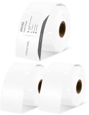 GREENCYCLE 3 Roll Compatible for Dymo LabelWriter 30374 Business and Appointment Cards Non Adhesive, 2" x 3.5" White, NOT FIT 550 & 5XL, 300 Labels Per Roll GREENCYCLE 3 Roll Compatible for Dymo LabelWriter 30374 Business and Appointment Cards Non Adhesive, 2" x 3.5" White, NOT FIT 550 & 5XL, 300 Labels Per Roll