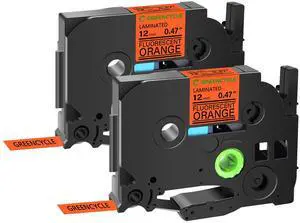 GREENCYCLE Compatible for Brother P-Touch Label Tape TZe-B21 9mm 0.35" Laminated Fluorescent Orange TZeB21 TZ-B21 TZe TZ 3/8 inch Black on Orange Label Tape, 2 Pack GREENCYCLE Compatible for Brother P-Touch Label Tape TZe-B21 9mm 0.35" Laminated Fluorescent Orange TZeB21 TZ-B21 TZe TZ 3/8 inch Black on Orange Label Tape, 2 Pack