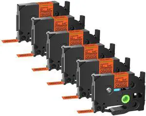 GREENCYCLE Compatible for Brother P-Touch Label Tape TZe-B21 9mm 0.35" Laminated Fluorescent Orange TZeB21 TZ-B21 TZe TZ 3/8 inch Black on Orange Label Tape, 6 Pack GREENCYCLE Compatible for Brother P-Touch Label Tape TZe-B21 9mm 0.35" Laminated Fluorescent Orange TZeB21 TZ-B21 TZe TZ 3/8 inch Black on Orange Label Tape, 6 Pack