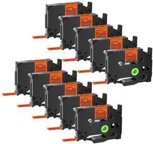 GREENCYCLE Compatible for Brother P-Touch Label Tape TZe-B21 9mm 0.35" Laminated Fluorescent Orange TZeB21 TZ-B21 TZe TZ 3/8 inch Black on Orange Label Tape, 10 Pack GREENCYCLE Compatible for Brother P-Touch Label Tape TZe-B21 9mm 0.35" Laminated Fluorescent Orange TZeB21 TZ-B21 TZe TZ 3/8 inch Black on Orange Label Tape, 10 Pack