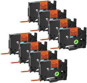 GREENCYCLE Compatible for Brother P-Touch Label Tape TZe-B41 18mm 0.7" Laminated Fluorescent Orange TZeB41 TZ-B41 TZe TZ 3/4 inch Black on Orange Label Tape, 8 Pack GREENCYCLE Compatible for Brother P-Touch Label Tape TZe-B41 18mm 0.7" Laminated Fluorescent Orange TZeB41 TZ-B41 TZe TZ 3/4 inch Black on Orange Label Tape, 8 Pack