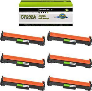 greencycle Compatible 32A Replacement for HP 32A Drum Unit CF232A use for Laserjet Pro M203d M203dn M203dw M227fdw M227fdn M227sdn M148dw M148fdw M118dw Printer (6-Pack)