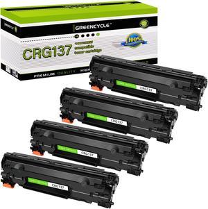 GREENCYCLE 4 Pack Compatible Black Toner Cartridge Replacement for Canon 137 CRG137 9435B001AA use in ImageClass LBP151dw D570 MF212w MF216n MF217w MF227dw MF229dw MF232w MF236n MF247dw Printer