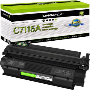 GREENCYCLE High-yield Compatible Toner Cartridge Replacement for HP 15A C7115A work with Laserjet 1000 1005 1200 1220 3300 3320 3330 3380 Printer (Black, 1-Pack)