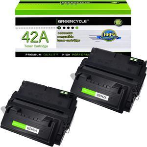 GREENCYCLE High-yield Compatible Toner Cartridge Replacement for HP 42A Q5942A work with Laser Jet 4250 4250n 4250tn 4250dtn 4350 4350n 4350tn 4350dtn 4240 4240n Printer (Black, 2-Pack)