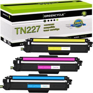 greencycle 3PK TN227 Compatible Toner Cartridge Replacement for Brother TN227 TN223 to use with HL-L3290CDW HL-L3210CW MFC-L3750CDW MFC-L3710CW DCP-L3550CDW printer (1 Cyan,1 Yellow,1 Magenta)