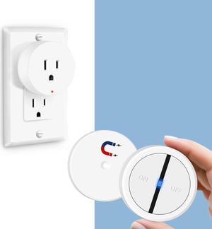 Garbage Disposal Wireless Switch Kit, Greencycle Portable Remote Control Outlet,Garbage Disposal Switch with Magnetic, Remote Control Outlet,No Drilling On Sink,15A 4000V Anti-Surge 500 Feet RF Range