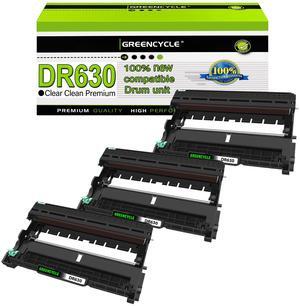 GREENCYCLE Drum Unit Compatible for Brother DR-630 DR630 use in HL-L2300D DCP-L2520DW MFC-L2680W Printer (Black, 3 Pack)