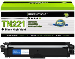 GREENCYCLE Compatible Replacement for Brother 221 TN221 TN-221 TN221BK TN-221BK Black Toner Cartridge HL-3140CW MFC-9130CW