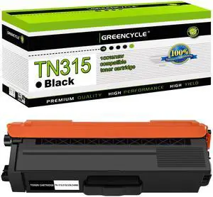 GREENCYCLE TN315 Black Toner Cartridge Compatible for Brother TN-315 TN315BK TN-315BK HL-4150cdn/4570cdw/4570cdwt MFC-9460cdn