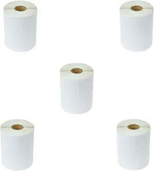 GREENCYCLE 5 Roll (220 Label/Roll) Large White Shipping Label for Dymo 1744907 4'' X 6'' LabelWriter 4XL Printer,BPA Free