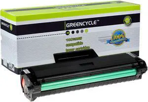 GREENCYCLE 1PK High Yield MLT-D104S Black Toner Cartridge Compatible for Samsung SCX-3200 SCX-3206 ML-1660 ML-1670 ML-1865