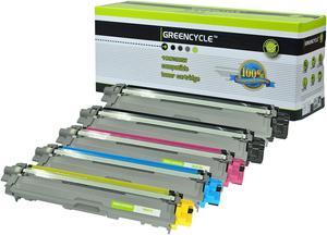 GREENCYCLE 5 Pack Black Cyan Yellow Magenta Toner Cartridge Set Compatible for Brother 221BK TN225 TN-225 Color MFC HL Printer