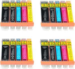 GREENCYCLE 20 Pack Compatible Ink Cartridge Replacement with PGI-250XL 250XL CLI-251XL CLI251XL (4 Large Black,4 Cyan,4 Magenta,4 Yellow,4 Small Black) For G5420 MG5422 MG5450 MG5500 MG5520,with Chip