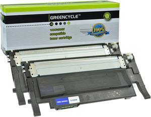 GREENCYCLE 2 Pack Compatible CLT-406S CLT-K406S Black Toner Cartridge for Samsung CLP-360 CLP-365 CLX-3300 CLX-3305 SL-C460FW SL-C410W Xpress C460W C410FW Printer