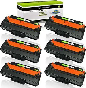 GREENCYCLE 6 Pack Compatible with Samsung 115 115L MLT-D115L Black Toner Cartridge for Samsung SL-M2880FW/M2870FW Xpress M2620/M2670