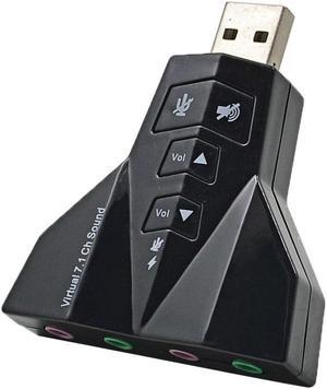 Sale 3D External USB Sound Card 7.1 Channel 5.1 Channel Double Earphone MIC Audio Adapter for Windows Vista/XP/7/8 Linux