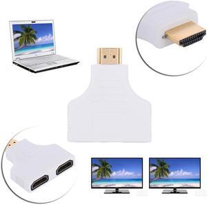 1080P HDMI Port Male to 2 Female Converter 1 in 2 Out HDMI Splitter Cable Adapter Audio Video Signals Converter