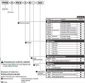 CKD PV5G-6-FG-D-3-N Pilot Operated 5-Port ISO Valve New