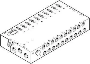 FESTO VABM-L1-18G-G38-8-G Manifold Rail 8004903 Width 19mm