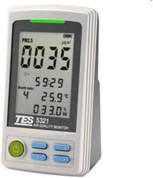 TES-5321 PM2.5 Air Quality Monitor PM2.5 : 0 to 500mg/m3 New