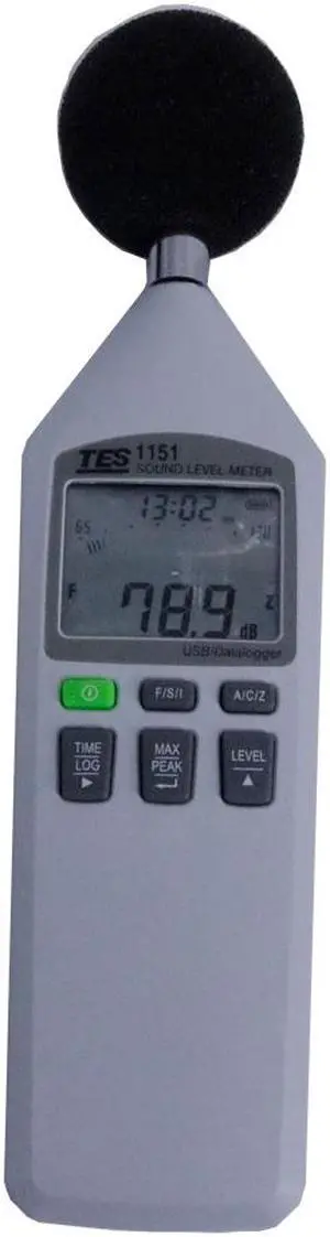 TES-1151 Digital Sound Level Meter 0.1dB Resolution Range from 30 to 130dB