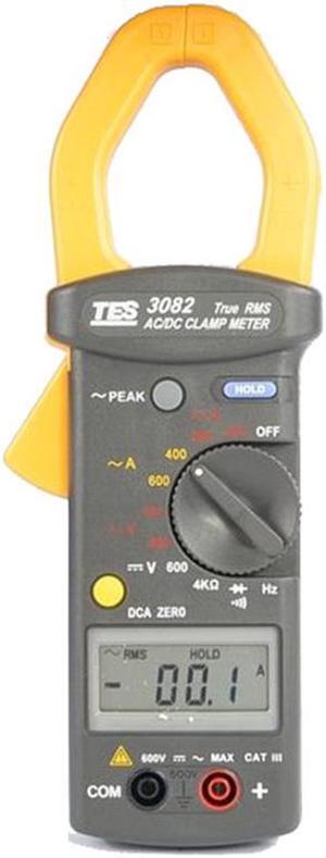 TES-3082 Auto-Ranging Frequency Measurements True RMS Clamp Mete New