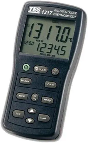TES-1317 Digital RTD (Resistance Temperature Detector) Thermometer with probe