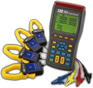 TES-3600 3P4W Power Quality Analyzer Power  Phase Power Analyzer True RMS