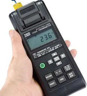 TES-1305 Temperature Recorder with Printe RS-232 Interface Can be Use PC Online