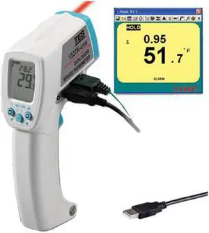 TES-1327KUSB Professional Infrared Thermometer  Function Data Memory Read Functio