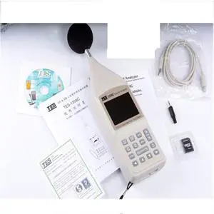 TES-1358C Sound Analyzer Real Time 1/1 & 1/3 Octave band Analysis NEW