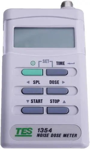 TES-1354 Noise Sound Machine Dosimeter Exposure Time Sound Level 70-90dB
