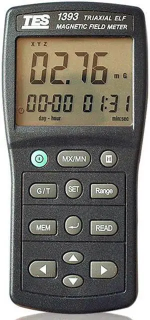 TES-1393 EMF Tester ElectroMagnetic Field Tester Peak Hold Function