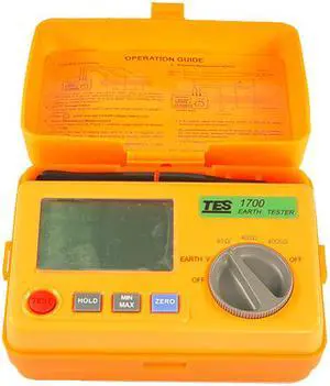 TES-1700 TES Ground Resistance Tester Triode Measurement New