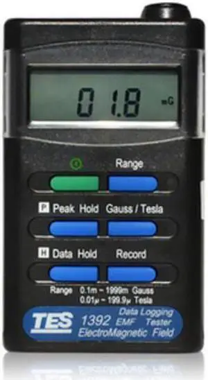 TES-1392 EMF Tester ElectroMagnetic Field Tester Peak Hold Function