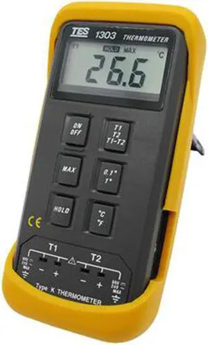 TES-1303 Type Dual Digital Industrial Thermocouple Thermometer