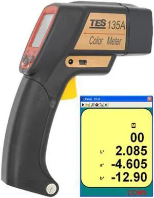 TES-135A Color Meter Color Analyzer Portable Color Difference Meter LCD Display