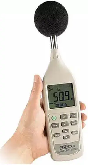 TES-52AA Digital Sound Level Meter Portable Handheld Noise 26dB to 130dB