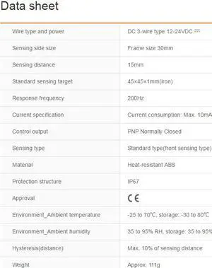 Autonics PSN30-15DP2 Proximity Sensors Inductive PNP New 1PC Autonics PSN30-15DP2 Proximity Sensors Inductive PNP New 1PC