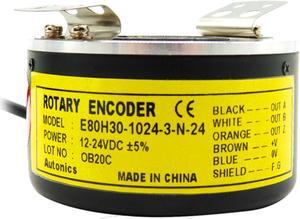 Autonics E80H30-1024-3-N-24 Rotary Encoders Incremental Type NPN New 1PCS