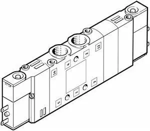 FESTO CPE14-M1BH-5/3E-1/8 196935 Air Solenoid Valve New