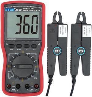 ETCR4000 Double Clamp Digital Phase Voltmeter New