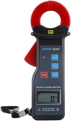 ETCR6200 AC/DC Leakage Current Clamp Meter 0mA~60.0A AC/DC NEW