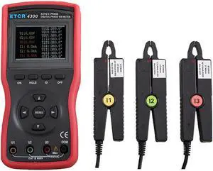 ETCR4300 Three 3 Phase Digital Phase Volt-Ampere Meter NEW