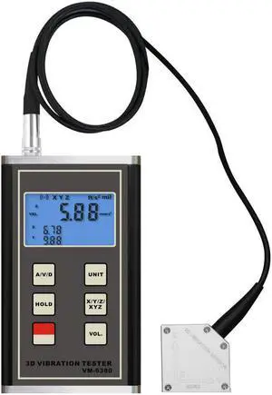 LANDTEK VM-6380 Digital Vibration Meter VM6380 3 Axis Vibration Meter New
